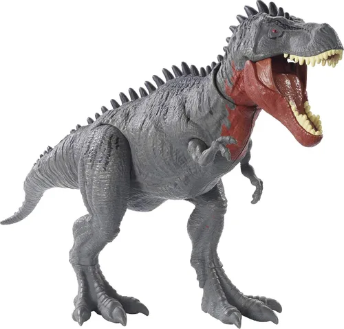 Miniatura 8 de Mattel Jurassic World Massive Biters - Figura de acción de dinosaurio, Siats Meekerorum, juguete de dinosaurio grande con golpe activado por la cola