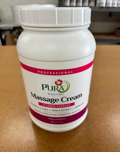 Miniatura 3 de Vitamin Therapy - Crema de masaje de 1 galón, vitamina E, profesional, terapia de masaje, tejido profundo, sin perfume, hipoalergénico, ingredientes
