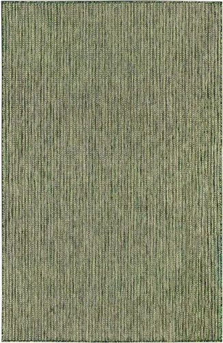 Miniatura 50 de Liora Manne Carmel - Alfombra tejida de perfil bajo de fácil cuidado para interiores y exteriores, color aguamarina, 6 pies 6 pulgadas x 9 pies 4