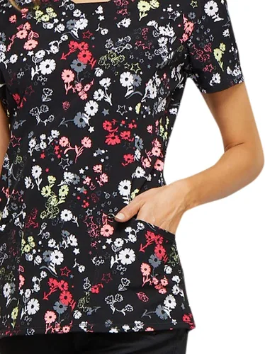 Miniatura 3 de CHEROKEE Infinity CK609 - Camiseta de cuello redondo para mujer