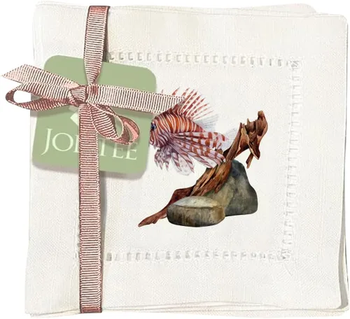 Miniatura 17 de Jolitee Servilletas decorativas de cóctel con punto vainica, 6 x 6 pulgadas, lavables, similares al lino, hechas a mano para el entretenimiento