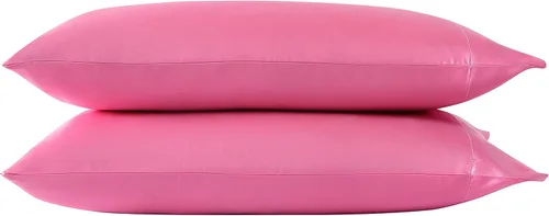 Betsey Johnson - Juego de funda de almohada King, lujoso juego de ropa de cama de satén de 2 piezas, diseñador (rosa, 20 x 40 pulgadas)