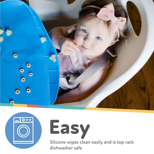 Miniatura 6 de Nuby Sure Grip Miracle Frog Mat con bolsa de alimentos - Placa de succión para niños pequeños - 6+ meses - Aqua Agua