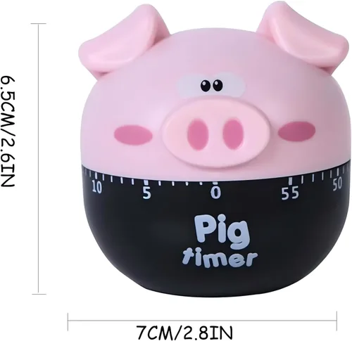 Miniatura 6 de Temporizador de cocina – Bonito temporizador manual de huevos para cocinar y hornear, fácil de usar con diseño elegante, perfecto para chefs