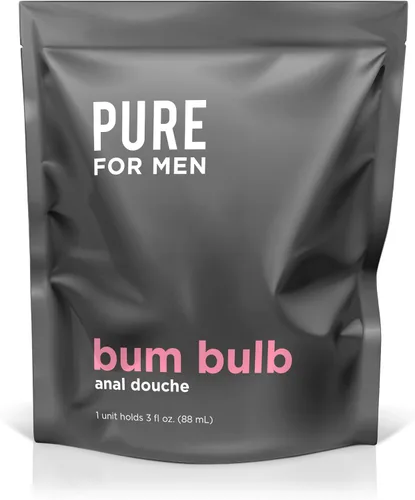 Miniatura 3 de Pure for Men Bum Bulb Kit de ducha anal con punta desmontable Enema reutilizable, fácil de usar y duradero Capacidad 3 oz (3.0 fl oz)