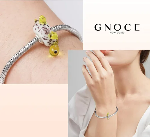 Miniatura 4 de GNOCE Abalorio de plata de ley 925 con forma de tortuga de cristal de Murano compatible con pulseracollar para mujeres y niñas esposa e hija Plata