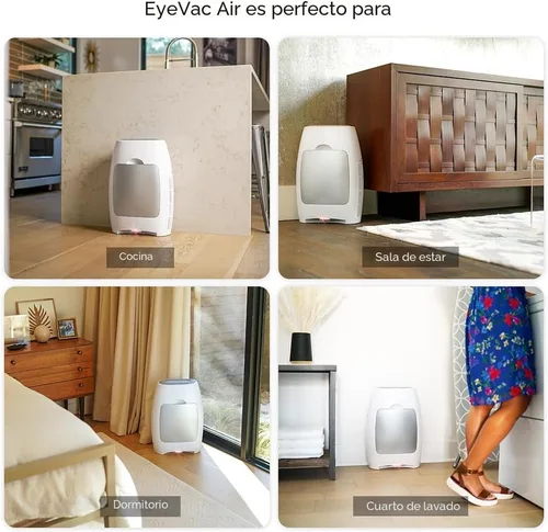 Miniatura 6 de EyeVac Air - Purificador de aire HEPA 2 en 1 y recogedor automático de vacío sin contacto, ultra rápido y potente, cubre 600 pies cuadrados