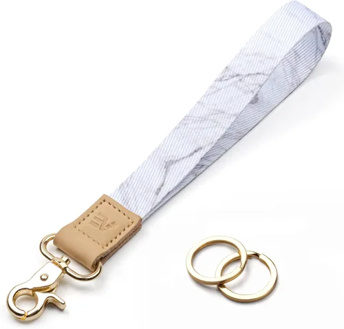 Miniatura 42 de EcoVision - Llaveros lindos con correa para llaves, llavero de muñeca para mujer, correa de insignia con 2 argollas para llaves