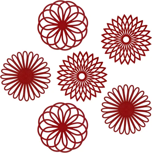 Miniatura 12 de Salvamanteles de silicona para platos calientes, ollas y sartenes, tapete multiusos tallado resistente al calor, almohadillas calientes para cocina