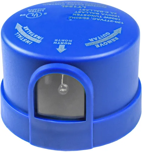 HQRP Sensor de fotocélula interruptor de luz al aire libre del atardecer al amanecer Control fotoeléctrico Twist Lock Plug para luz LED de granero,