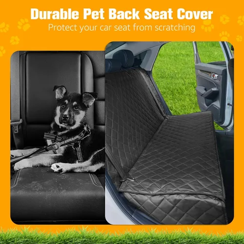 Miniatura 5 de PETICON Fundas impermeables para asiento de banco de mascotas a prueba de arañazos para automóviles, SUV, funda antideslizante duradera para asiento