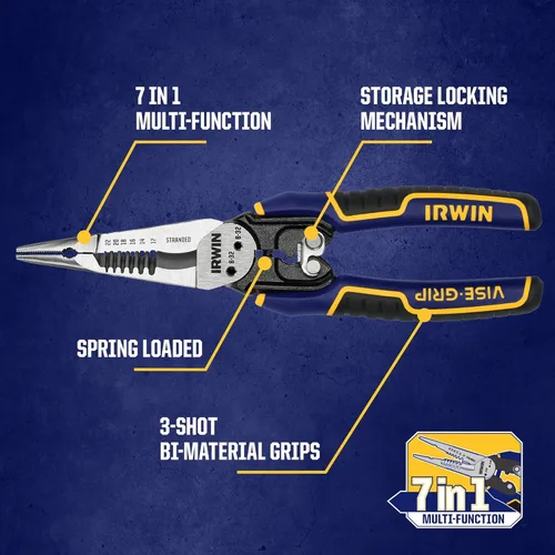 Miniatura 2 de IRWIN VISE-GRIP Pelacables, multifunción 7 en 1 (IWHT84002)