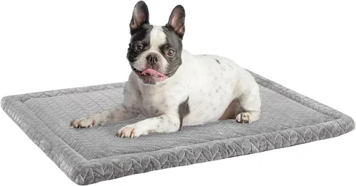 Miniatura 10 de BEAUTYZOO Tapete para cama de perro de 42 x 28 pulgadas, lavable para perros de tamaño XL, antideslizante para jaula de mascotas, tapete rectangular