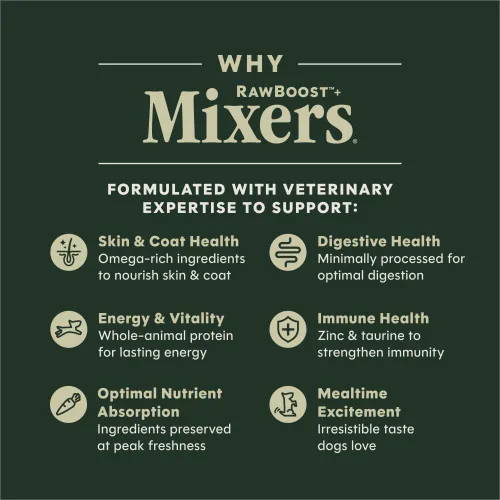 Miniatura 4 de Instinct Raw Boost Mixers Multivitamínico para Perros Adultos Aderezo de Comida Liofilizada, Bolsa de 5.5 oz