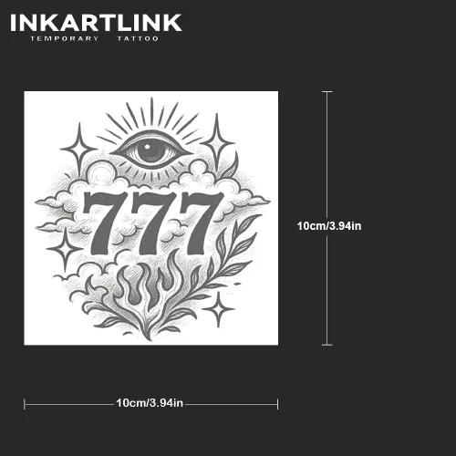 Miniatura 4 de INKARTLINK Tattoo Tech, 2 hojas de tatuaje semipermanente mediano, tatuajes temporales de diseño artístico para adultos, dura 1-2 semanas