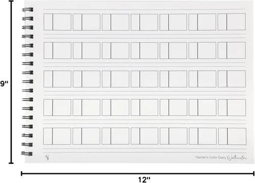 Miniatura 7 de HG Art Concepts Painters - Agenda de colores – 9 x 12, 140 libras, libro de muestras de color sin ácidos con 10 páginas para acuarela y medios
