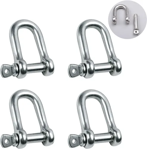 Miniatura 9 de Grillete en forma de D de acero inoxidable 304 5/32", 1/4", 5/16", 3/8", 9/16", para cadenas, cable de alambre, elevación, camping al aire libre