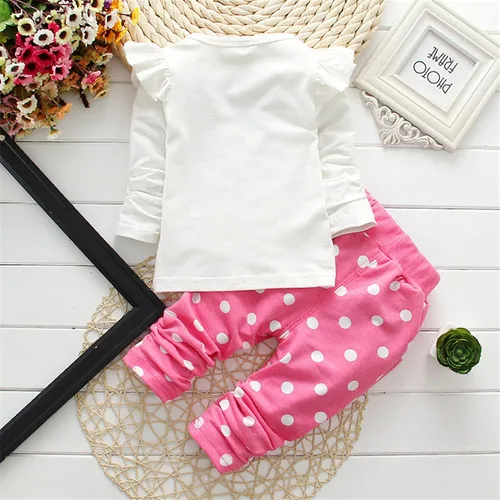Miniatura 5 de Cute Toddler Baby Girls Clothes Set Long Sleeve T-Shirt and Pants Kids 2pcs Outfits