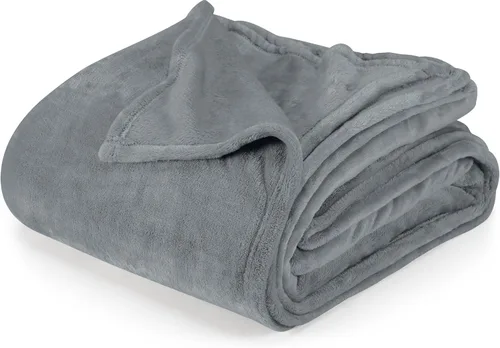 Miniatura 30 de Utopia Bedding Manta de forro polar negro, tamaño individual, ligera, mullida, suave, antiestática de microfibra (60 x 80 pulgadas)