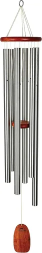 Miniatura 10 de Woodstock Chimes Neptune Campana de viento para exterior de 16 pulgadas, bronce pequeño, decoración al aire libre para patio, porche, jardín, regalo