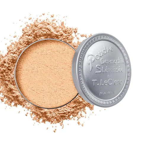 Miniatura 12 de T. LeClerc Polvo facial suelto – Polvo fijador de maquillaje facial de larga duración, mineral mezclable que minimiza los poros y perfecciona
