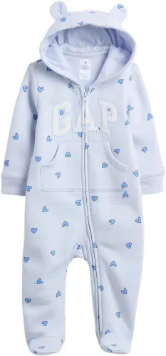 Miniatura 28 de GAP Traje de una pieza unisex para bebé con cremallera bidireccional y pies