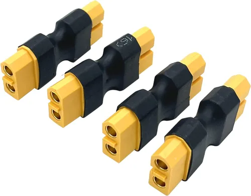 Miniatura 3 de Paquete de 4 conectores XT60 hembra a hembra sin adaptador de cable, adaptador de conector XT60 para RC FPV Car Plane Drone LiPo batería
