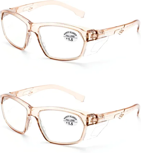Miniatura 137 de ProtectX Elegantes gafas de seguridad antivaho y resistentes a los arañazos, gafas de protección UV, lentes de bloqueo de luz azul para hombres