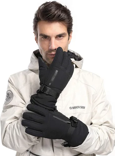 Miniatura 7 de Frlozs Guantes de esquí y nieve impermeables aislados -30 F 3M guantes térmicos para motocicleta cálidos guantes de invierno para hombres y mujeres