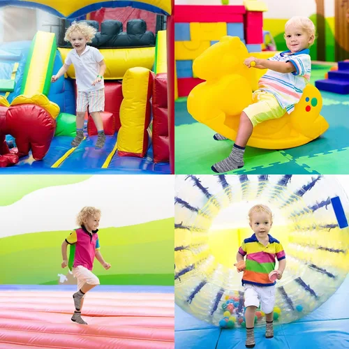 Miniatura 2 de Calcetines antideslizantes para niños 9 pares de calcetines antideslizantes Skibeaut para niños de 1 a 7 años