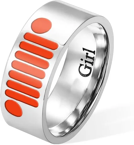 Anillo JeepGrill con nombre personalizado para hombres y mujeres, unisex, anillo de pareja, regalo de joyería personalizado para niña