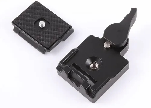 Miniatura 3 de FocusFoto Placa de liberación rápida con adaptador de abrazadera para Manfrotto 200PL-14 323 RC2 System Tripod Fit