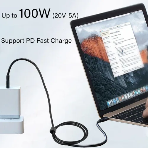 Miniatura 3 de Pocxwa - Cable de video USB-C a USB-C 3.2 Gen 2x2, cable de carga USBC de 240 W de 5 pies 4K a 144 HZ, transferencia de datos de 20 Gbps