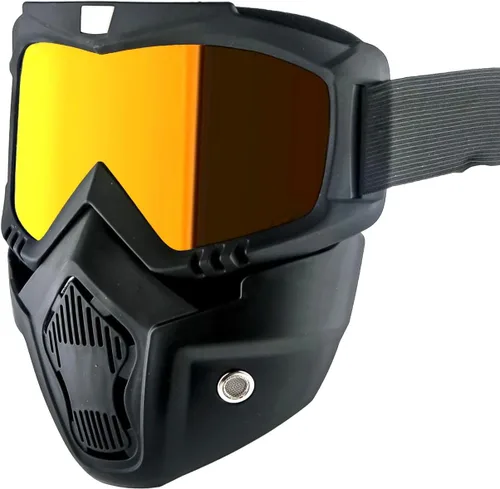 Miniatura 4 de 1Storm Casco de motocicleta de media cara estilo alemán aprobado por DOT: HKY602