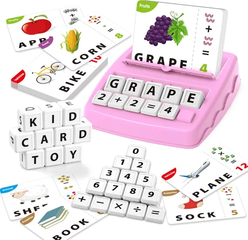 Miniatura 10 de Yolscue Montessori - Juegos de letras a juego, juguetes educativos para niños de 3 a 8 años, juguetes de aprendizaje del alfabeto para niños de 3 a