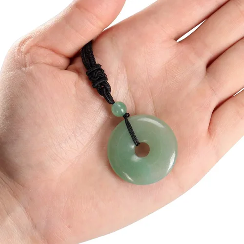 Miniatura 5 de Jovivi - Collar con cuerda ajustable de 1.181pulgadas (30 mm) con piedras naturales curativas y semipreciosas de los colores de los chakras