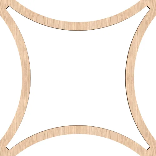 Miniatura 4 de Lilley Paneles decorativos de pared de madera con calado, extra pequeños, 7 3/8 pulgadas de ancho x 7 3/8 pulgadas de alto x 1/4 pulgadas de alto