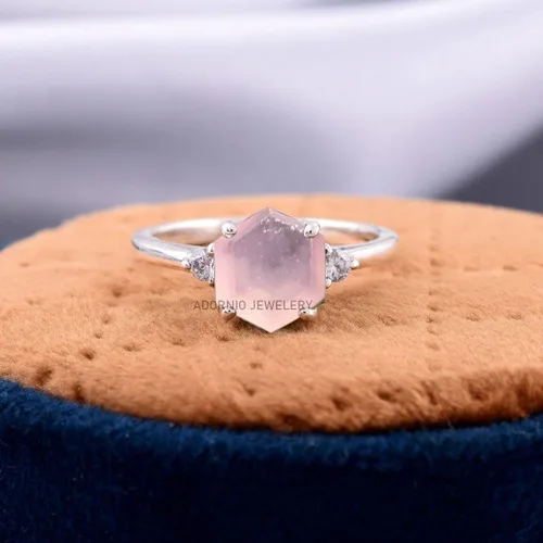 Miniatura 33 de Anillo de plata de ley 925 para mujer, anillo de diamantes de imitación de aguamarina de plata esterlina, anillo Art Deco de marzo, piedra natal