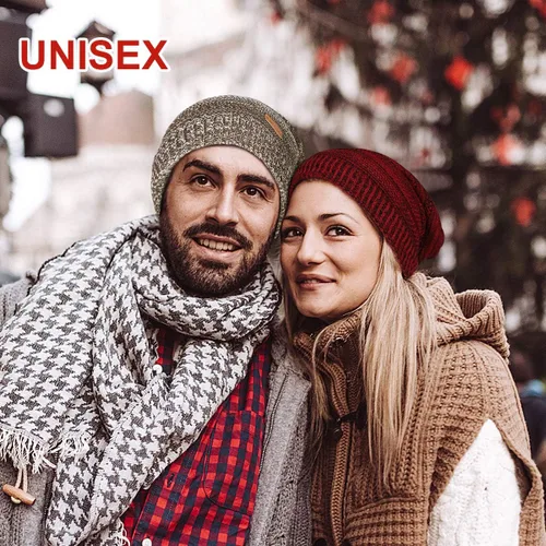 Miniatura 6 de Omechy. - Gorro de punto para hombre de invierno, gorro cálido.