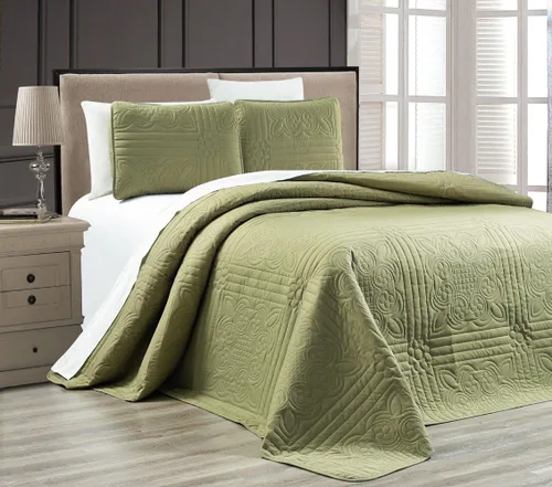 Juego de cubrecama "Stella Grande" con estampado en relieve, extragrande, tamaño individual, individual XL, completo, Queen, King y California King