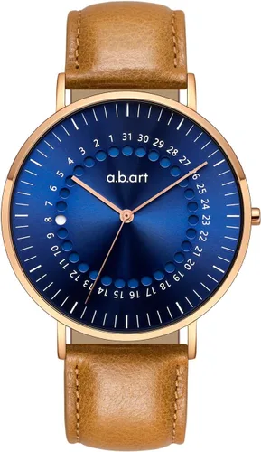 Miniatura 13 de a.b.art Reloj de cuarzo para hombre, movimiento Ronda con piezas suizas, cristal de zafiro, correa de malla milanesa, diseño ultrafino, esfera negra