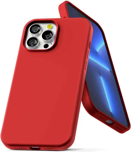 Miniatura 11 de GOOSPERY Funda de silicona líquida compatible con iPhone 13 Pro Max, protección de cuerpo completo, suave al tacto, a prueba de golpes, con forro