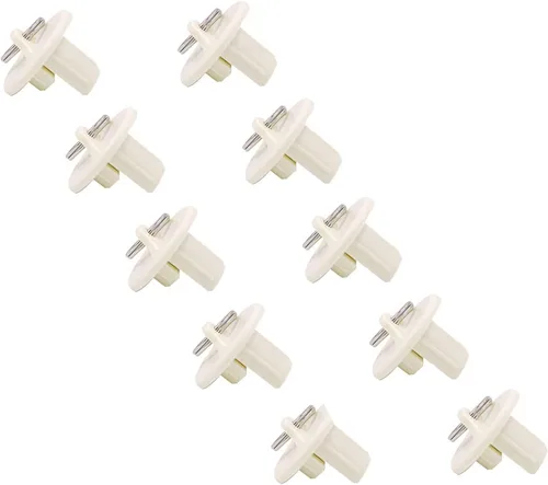 Miniatura 24 de Reemplazo universal de persianas enrollables para exteriores e interiores (5 tapas finales, beige)