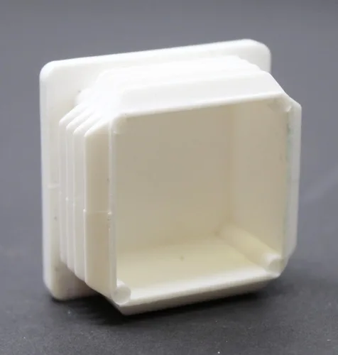 Miniatura 8 de Tapa de tubo cuadrada blanca de plástico universal de 1-1/2 pulgadas, tapón de acabado, tapa de extremo de tubo de tubo, deslizamiento de silla