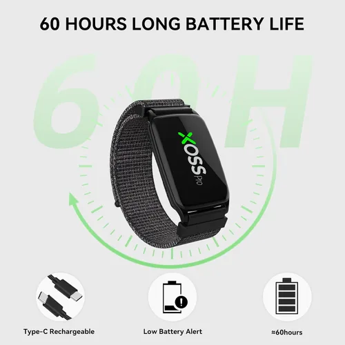 Miniatura 4 de XOSS BBP Heart Rate Monitor Armband with Bluetooth5.0 & ANT+, IPX68 Waterproof & Rechargeable 60Hour Battery Life Monitor Watch for Exercise