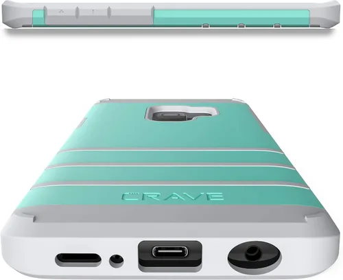 Miniatura 7 de Crave S9 Caso, Strong Guard Protection Series Funda para Samsung Galaxy S9 - Menta/Gris