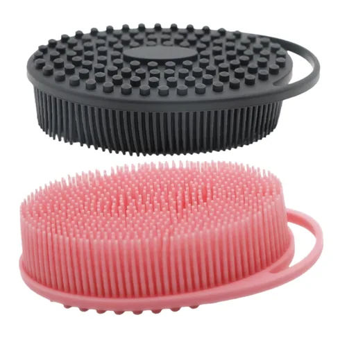 Miniatura 8 de Paquete de 2 depuradores corporales de silicona, cepillo multifuncional para la espalda, limpiador de ducha para limpieza profunda y exfoliación
