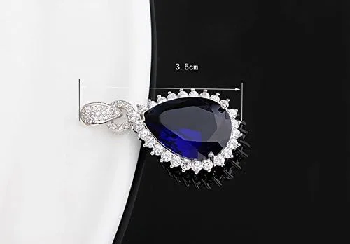 Miniatura 4 de Crystalline Azuria Jewelry Sets for Women Wedding Jewelry Sets Bridal Jewelry Set with Necklace and Earring for Bride Cubic Zirconia Bridesmaid