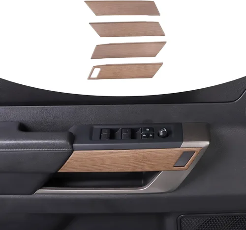 Miniatura 20 de Tira de decoración de panel de puerta interior de automóvil ABS para Toyota Tundra 2022 Protección de la puerta del automóvil, accesorios de moldura