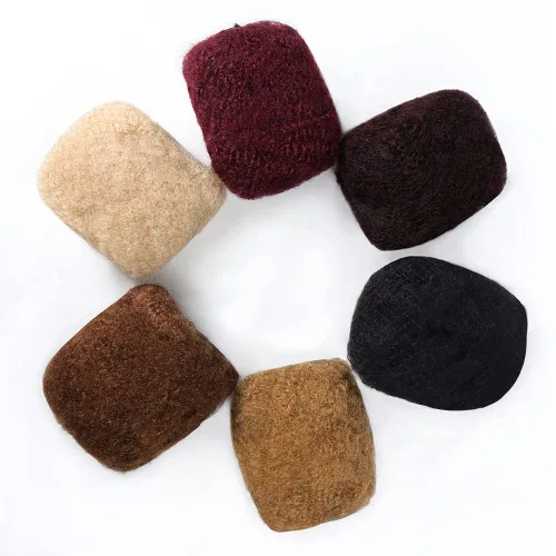 Miniatura 2 de Orientfashion Afro Kinkys a granel, cabello humano para extensiones de trenzas, cabello crochet para mujeres negras, paquete de 30g (20cm, #27)